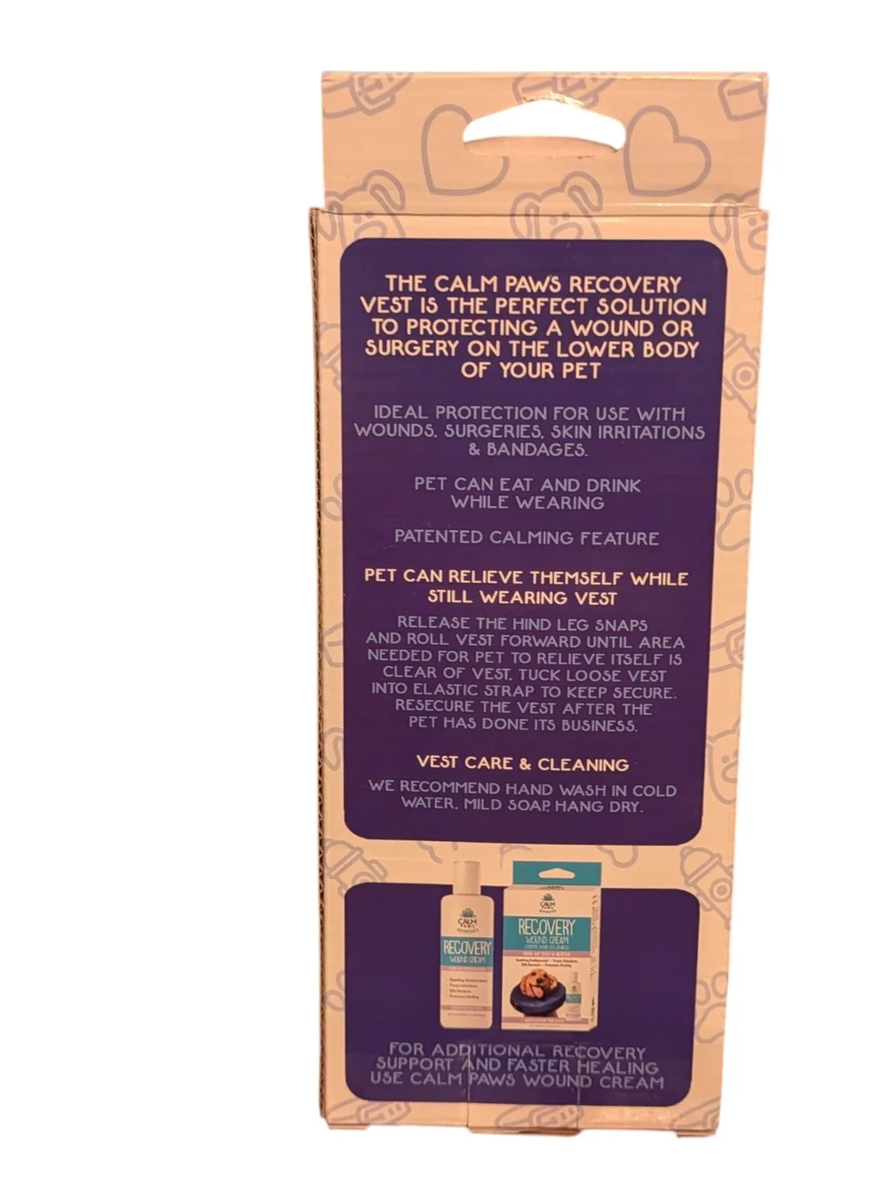 Calm Paws Recovery Vest XL